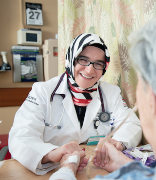 Dr. Cizinger with patient photo